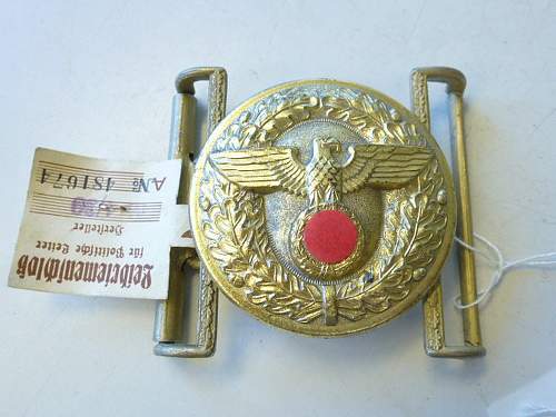 M4/43 NSDAP buckle w. RZM tag