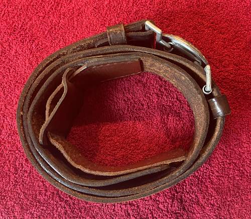 Police leather belt