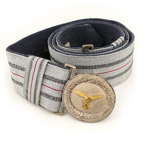 Luftwaffe officer’s brocade belt and buckle (named), all good?