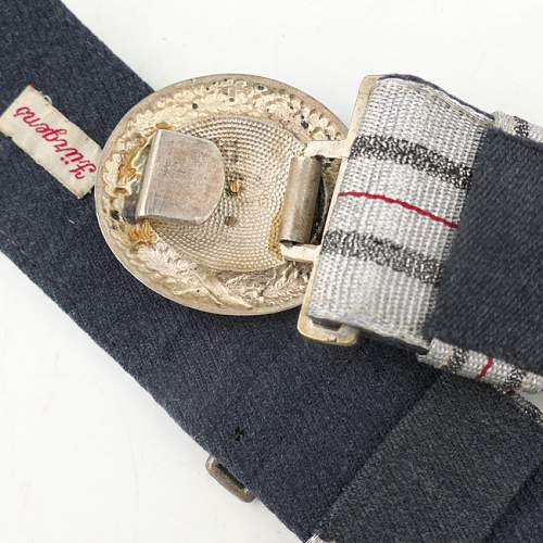 Luftwaffe officer’s brocade belt and buckle (named), all good?