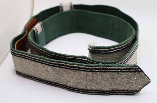 Allgemeine SS Officer Brocade Belt - Authenticate Please