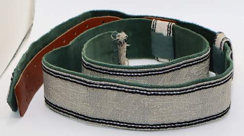 Allgemeine SS Officer Brocade Belt - Authenticate Please