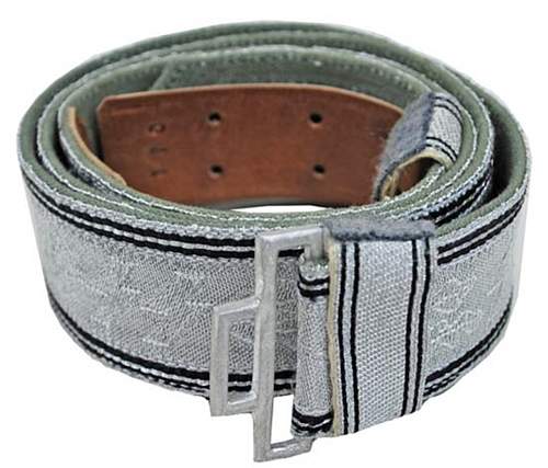 Allgemeine SS Officer Brocade Belt - Authenticate Please