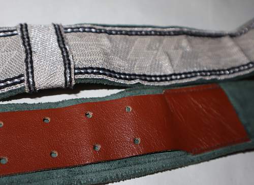 Allgemeine SS Officer Brocade Belt - Authenticate Please