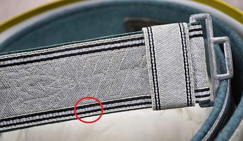 Allgemeine SS Officer Brocade Belt - Authenticate Please