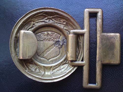 Feuerwehr Rheinland officer buckle