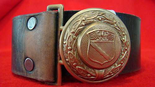 Feuerwehr Rheinland officer buckle