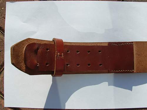 60mm Political Leaders Buckle and Leather belt