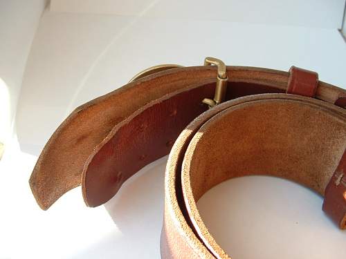 60mm Political Leaders Buckle and Leather belt