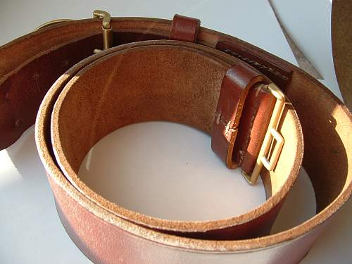 60mm Political Leaders Buckle and Leather belt