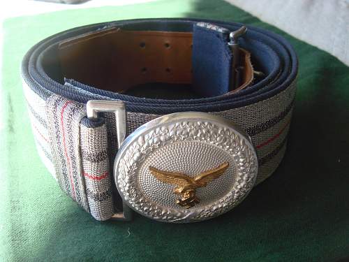 Luftwaffe brocade belt buckle