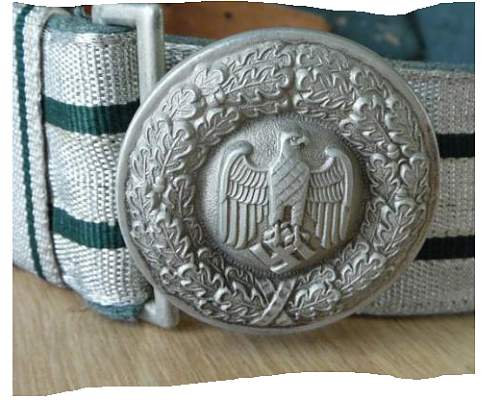 Heer Officer Parade Belt/Buckle