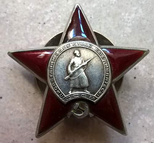 Order of the Red Star, #1131762, Group commander, 65th Separate Battalion Mine Detection Dogs