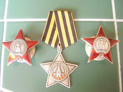 New arrivals..red stars and order of glory