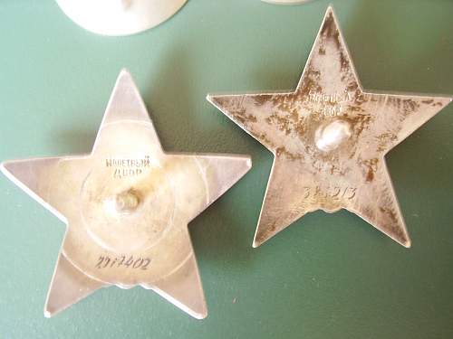 New arrivals..red stars and order of glory