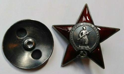 Order of red star #112961 Genuine or fake  Need help