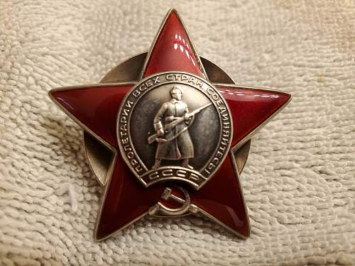 Order of the Red Star I bought long ago.