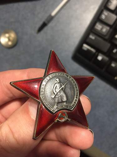 Real or fake Order of the Red Star?