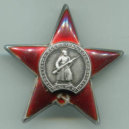 Order of the Red Star, #953786, Deputy Battalion Commander