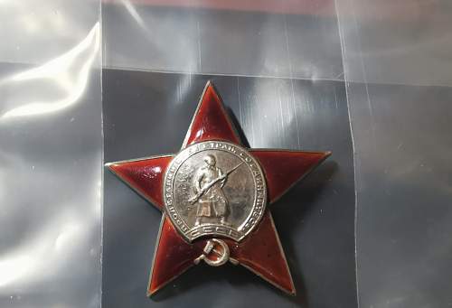 Real or fake Order of the Red Star?