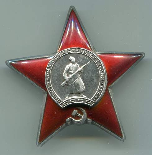 Order of the Red Star, #1803871, to a Nurse