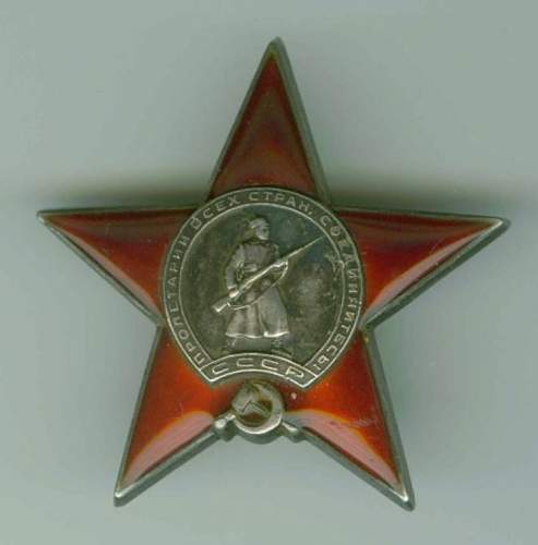 Low numbered Order of the Red Star: 22803