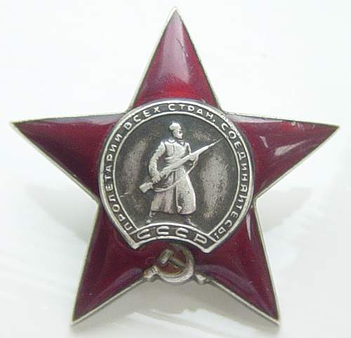 Order of the Red Star: a 1945 award