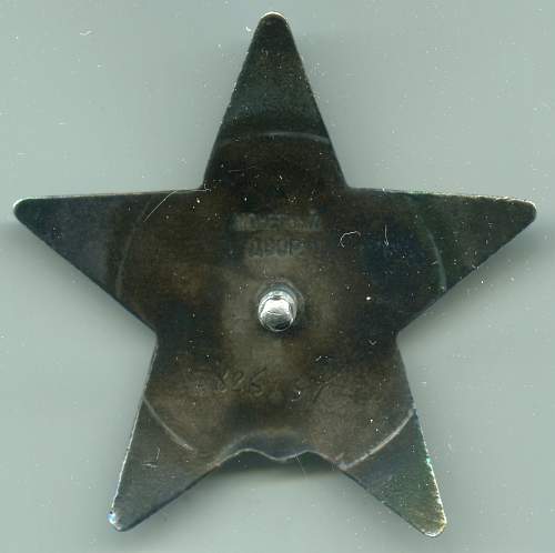 Order of the Red Star, #826197, Quartermaster Senior Lieutenant