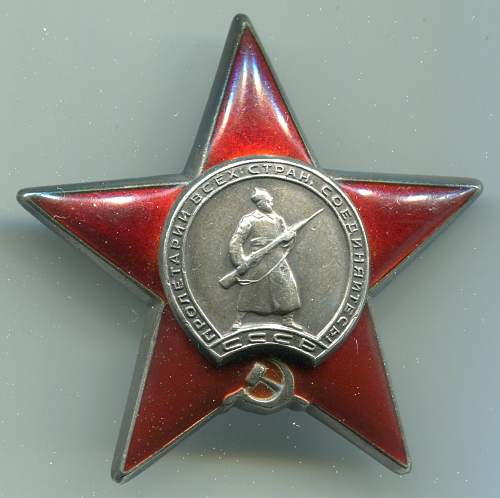 Order of the Red Star, #1040516, Squad Leader