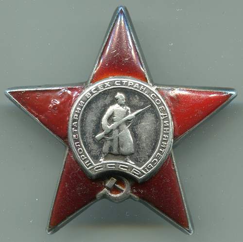 Order of the  Red Star, #181106, Messenger, 14th Independent Signals Battalion, 3rd Rifle Corps