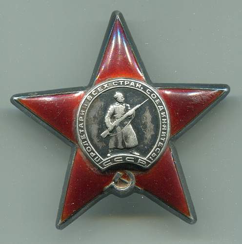 Order of the Red Star, #663414, Mounted Reconnaissance
