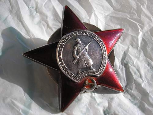 Original or fake Order of the Red star