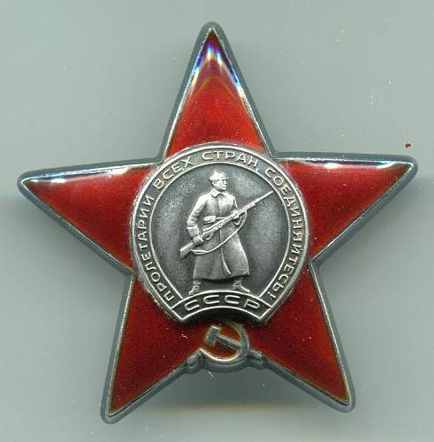 An Order of the Red Star for action during the Hungarian Revolution: 3397250