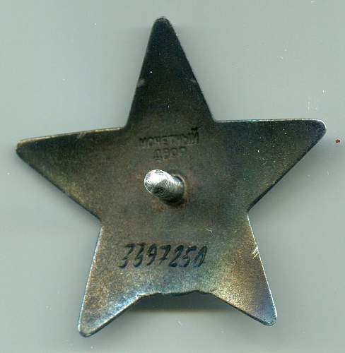 An Order of the Red Star for action during the Hungarian Revolution: 3397250