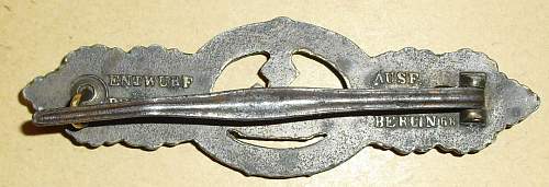 U-Boat clasp in bronze