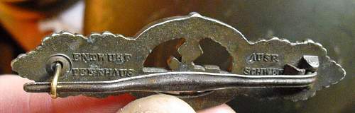 U-Boat clasp in bronze