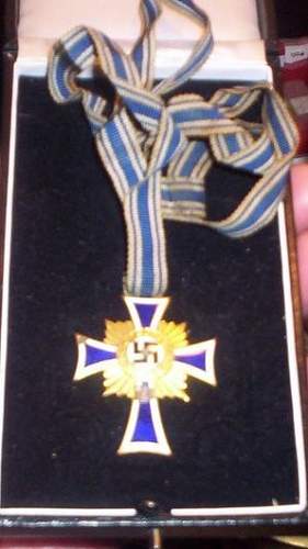 WW ll German Nazi Mothers  Cross