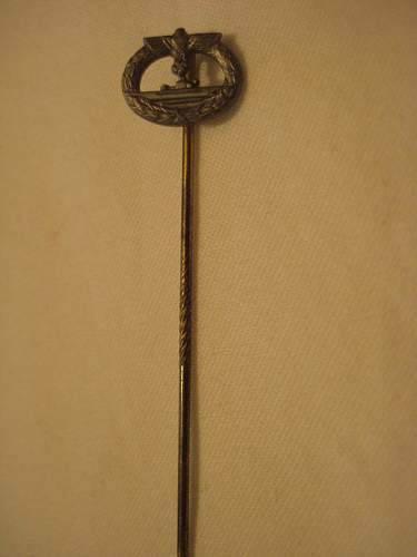 KRIEGSMARINE U BOAT Stickpin WWII