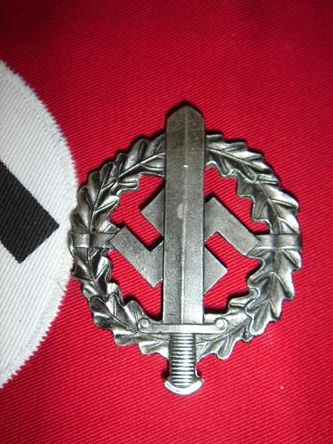 German ww2 SA Sportabzeichen in silver.