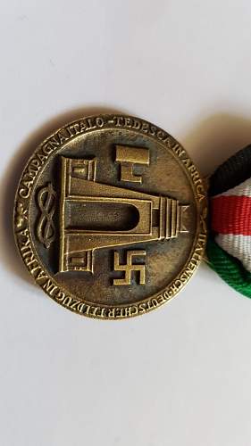 Medaille für den Italiensch-Deutschen Feldzug in Afrika - Real or Fake?
