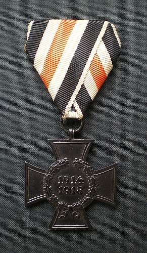 The 1914/1918 Ehrenkreuz