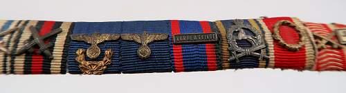 15 place ribbon bar (feldspange)