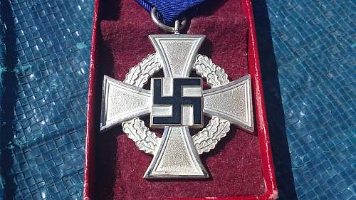 25 year service cross opinions