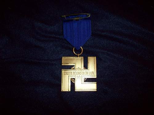 25-year SS long service medal