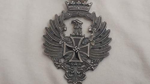 Division azul medal