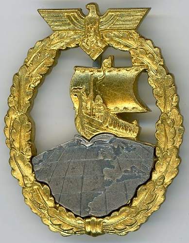 Auxiliary Cruiser Badge Fake Gallery