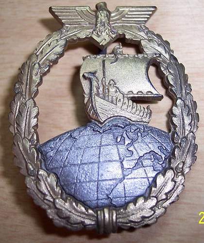 Auxiliary Cruiser Badge Fake Gallery