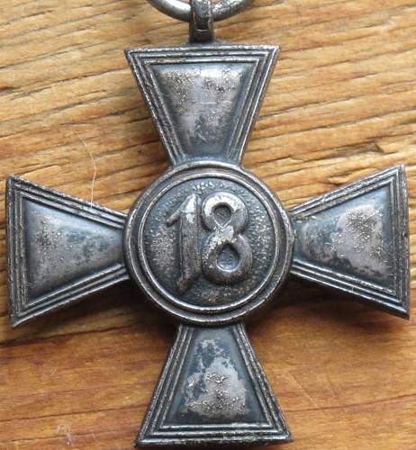 Salty Dienstauszeichnung der Wehrmacht 2. Klasse, 18 Jahre - Long Service Medal 2nd Class, 18 Years.