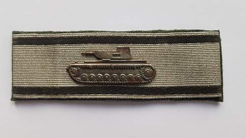 Panzervernichtungsabzeichen in Silber - Tank Destruction Badge in Silver