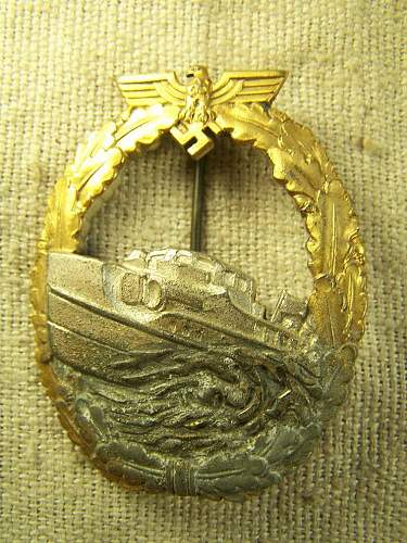 3 Kriegsmarine badges help